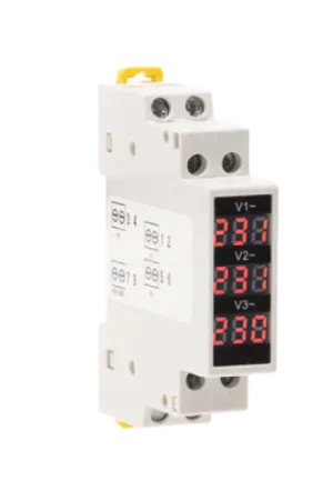 PILOTO VOLTÍMETRO 3 FASES DIN